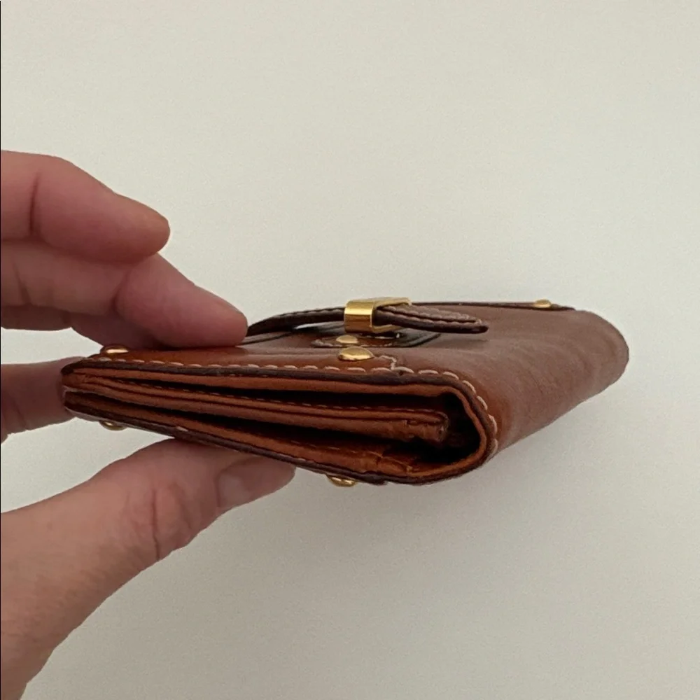 Michael Kors Tan Wallet with‎ Gold Details